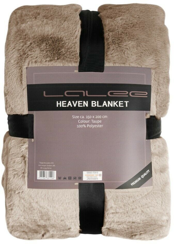 Lalee Kuscheldecke Heaven taupe 150 x 200 cm