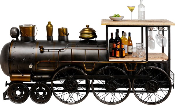 Bar schwarz - 225 cm - KARE Steamlock