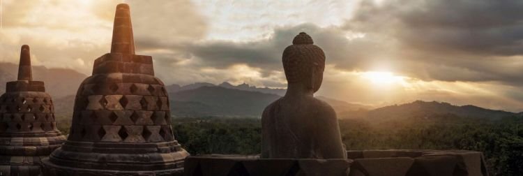 Reinders Wandbild 52x156cm ' Borobudur ' , 25963