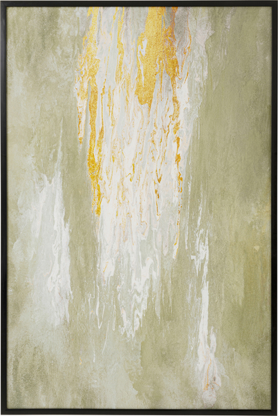 Gerahmtes Bild mehrfarbig - 80 x 120 cm - KARE Artistas Grün