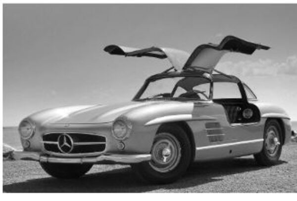 Glasbild mehrfarbig - 120 x 80 cm - KARE Automotive Beauty