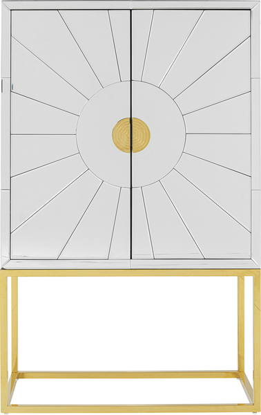 Barschrank verspiegelt - 91 x 147 cm - KARE Queen