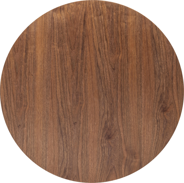 Tischplatte braun - Ø 90 cm - KARE Invitation Round Walnut