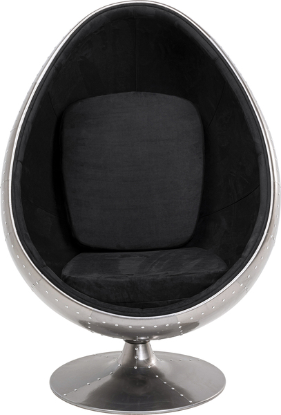 Drehsessel silber - KARE Eye Ball Gun Metal