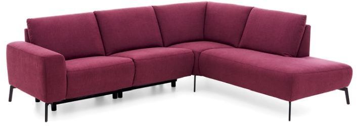 Carina Wohnlandschaft Vino bordeaux 270 x 223 cm