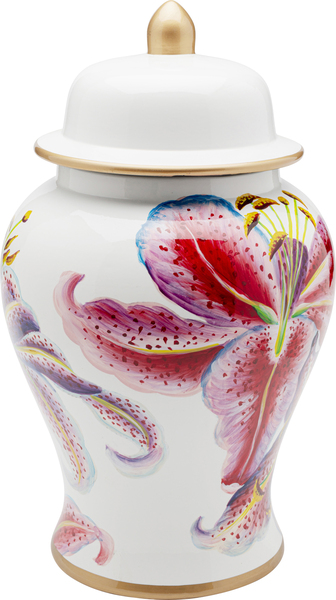 Deko Dose mehrfarbig - Ø26 cm - KARE Lillies Pink