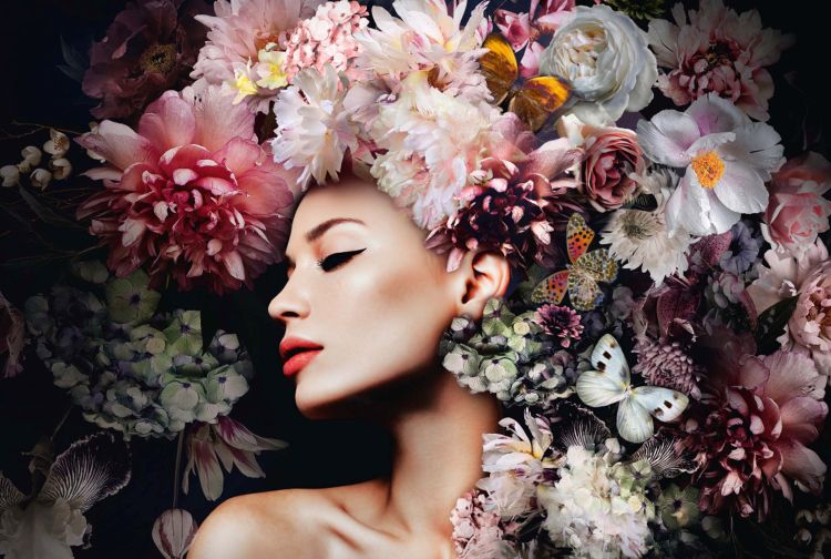 Reinders Wandbild Luxury Flowers 76 x 116 cm