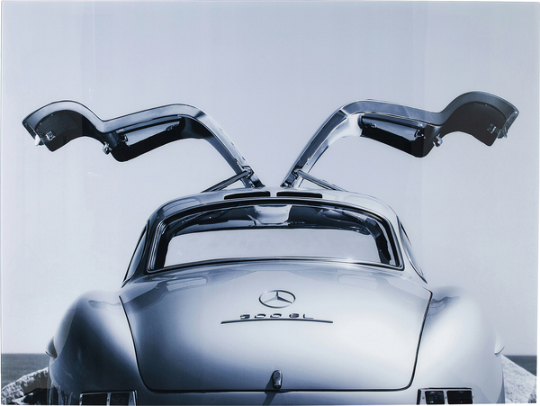 Glasbild mehrfarbig - 120 x 80 cm - KARE Oldtimer Back