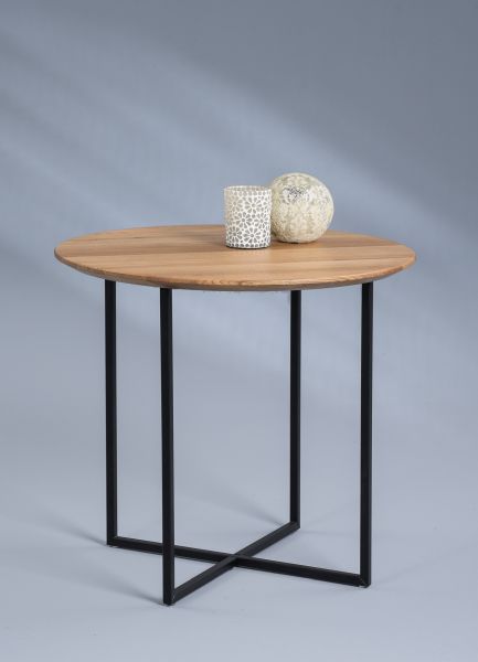 M2 Couchtisch Keno 2 Wildeiche geölt Ø 60 cm