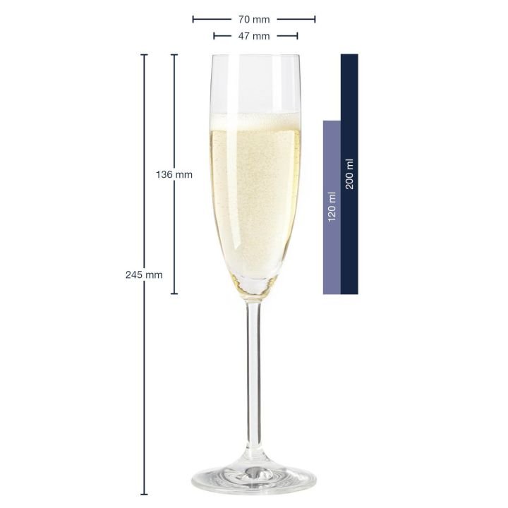 Leonardo Sektglas 6er Set Daily 200 ml