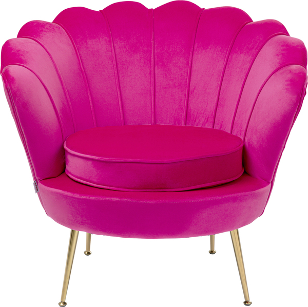 Sessel gold - KARE Water Lily Gold Pink