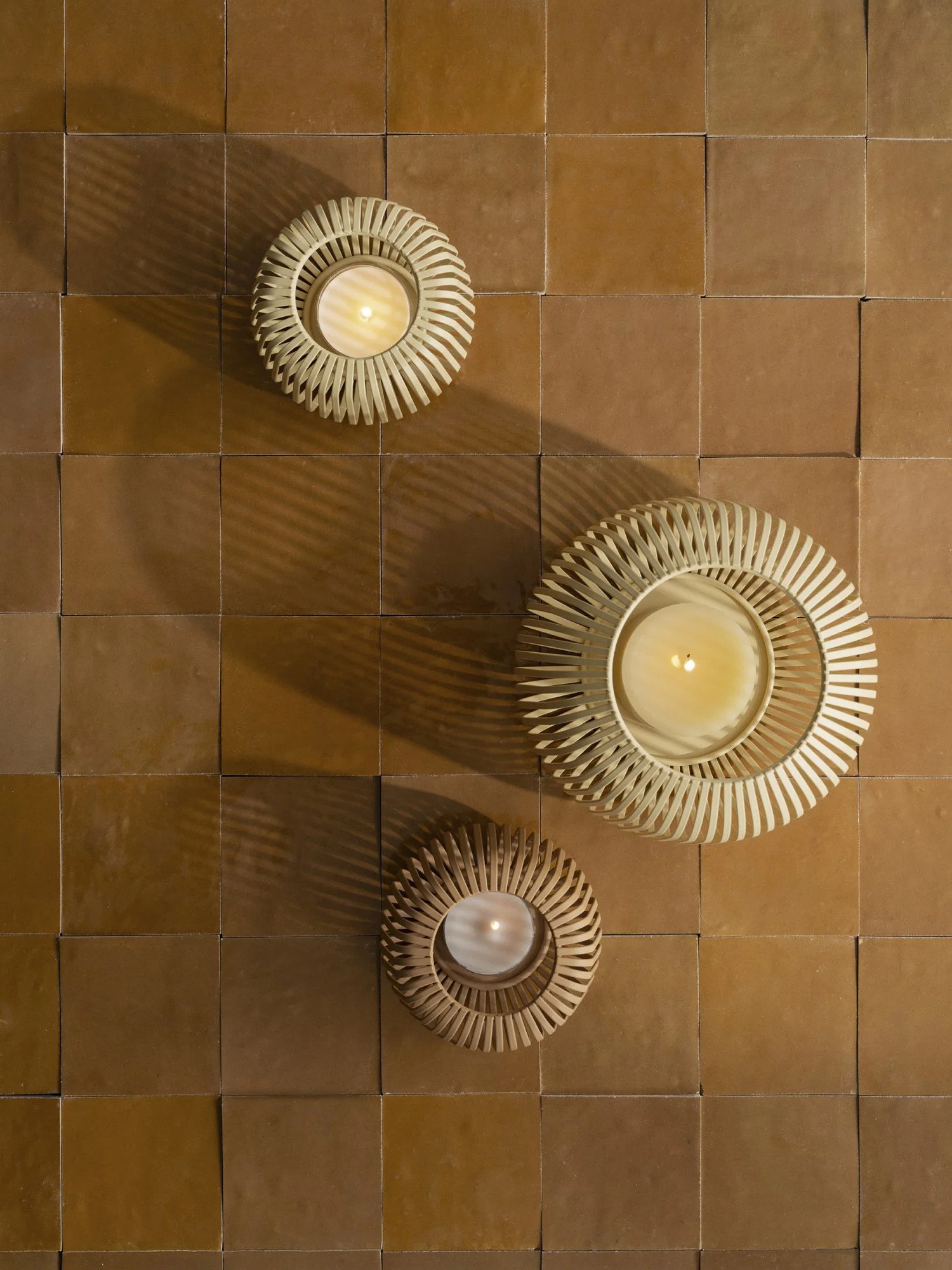 Laterne XS New Wheat - Ø14cm. Höhe: ca. 10,4cm - Blomus Lito