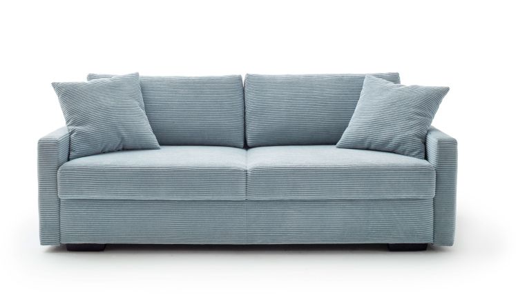 Nova Via Schlafsofa Amadeo de Luxe blaugrau 226 x 106 cm