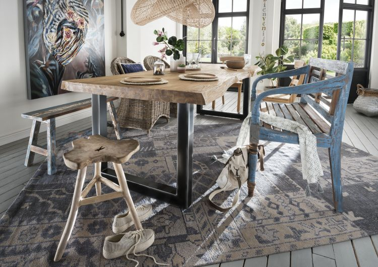 Unikat Esstisch Edge massiv Teak 300 x 100 cm