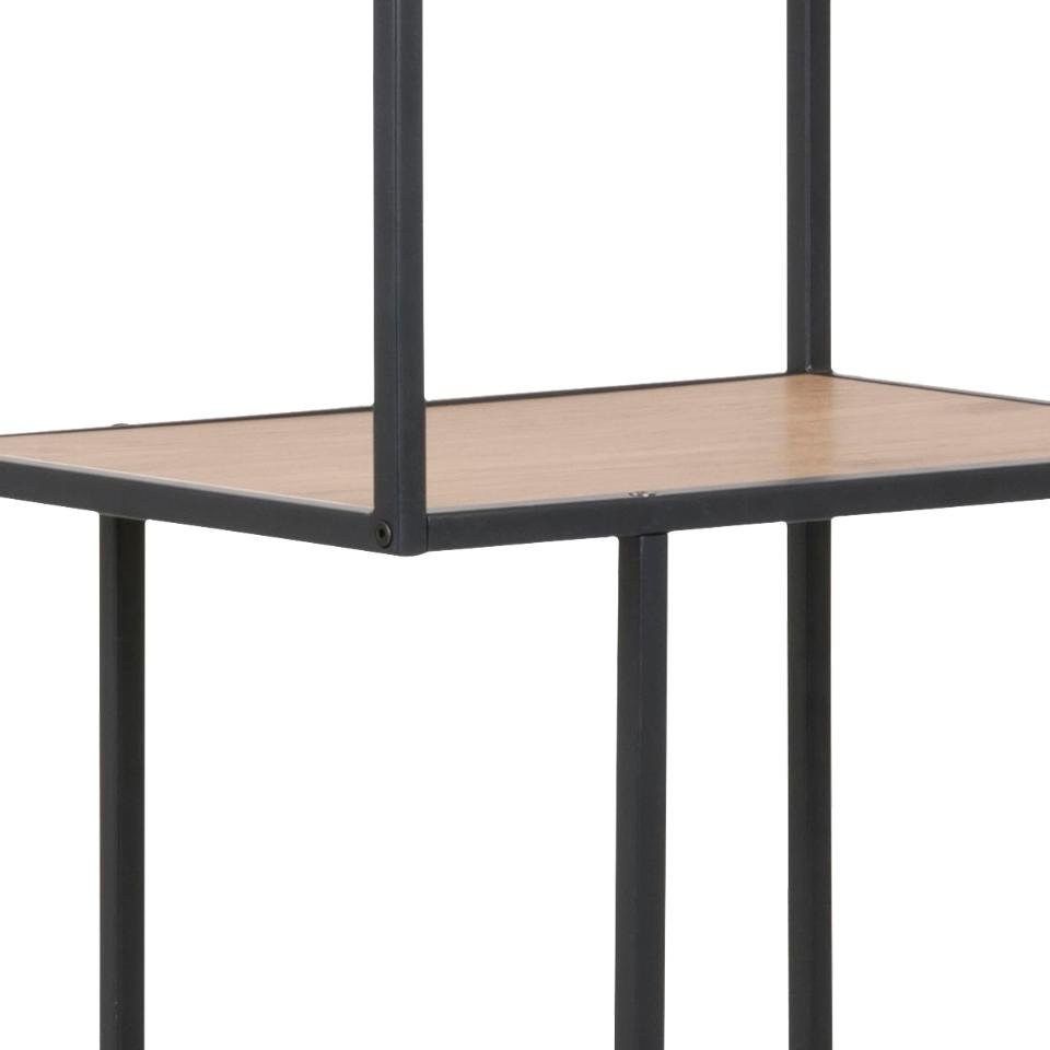 Actona Regal Seaford, asymmetrisch, wildeiche/schwarz matt, 77 x 185 cm, 0000081243