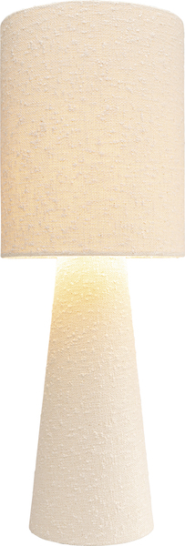 Tischleuchte beige - 60 cm - KARE Marleen Beige Boucle