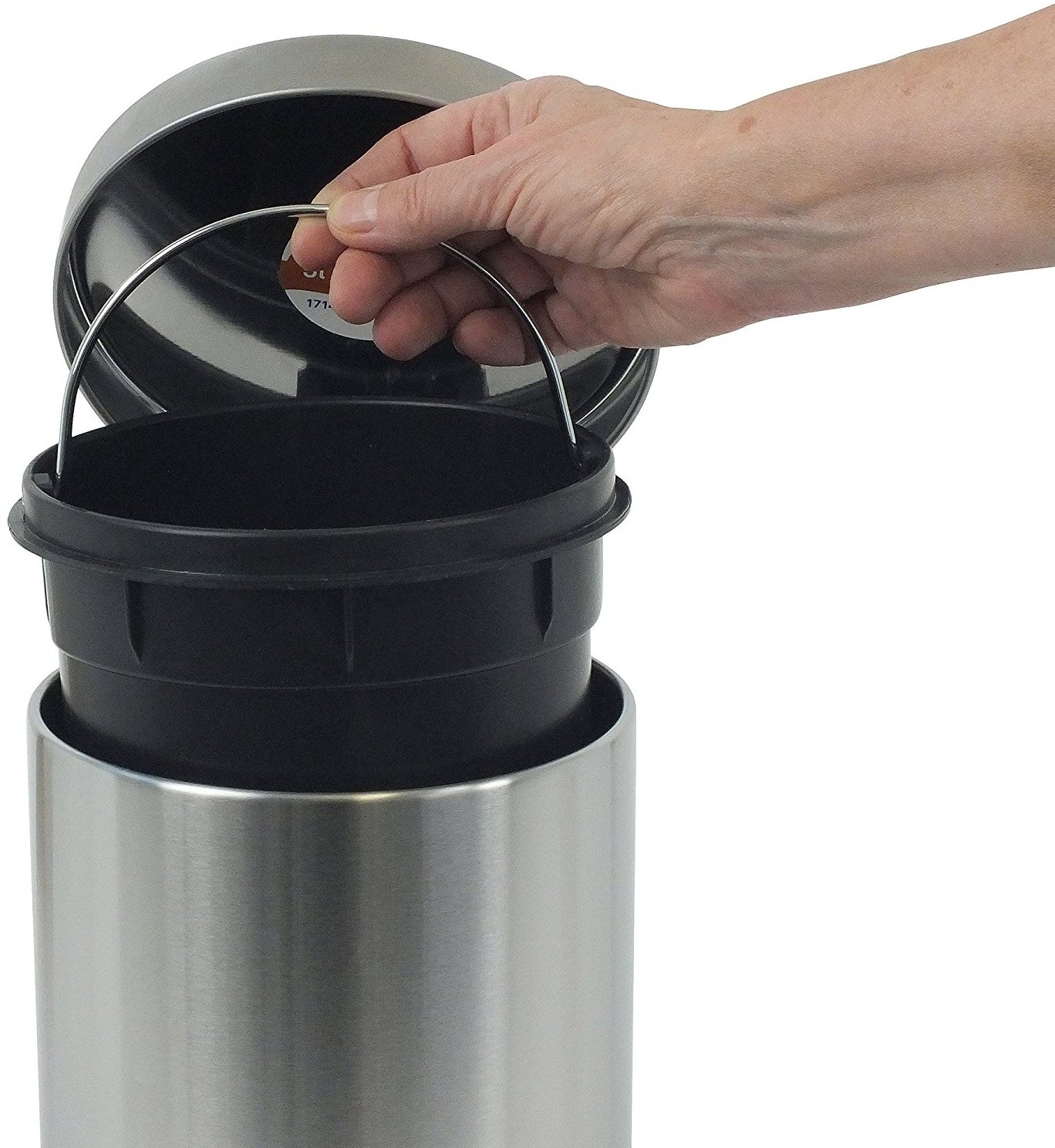 Kosmetikeimer 3L silber matt - Kela Torre